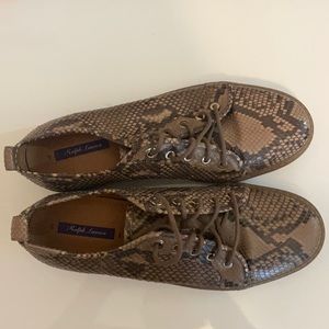 Snake skin sneakers, Ralph Lauren Purple Label